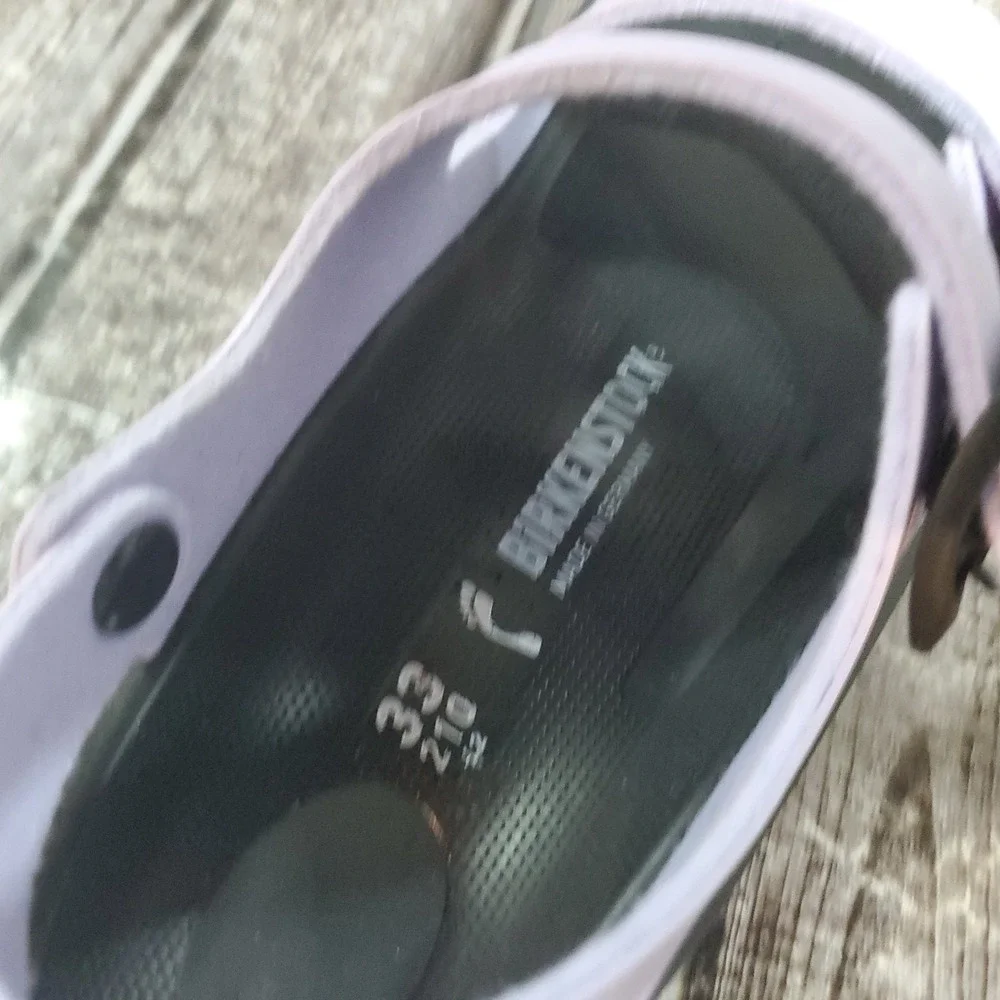 Birkenstock Youth Mogami Purple Fog Black Narrow Fit 1023581 Size 2Y EU 33